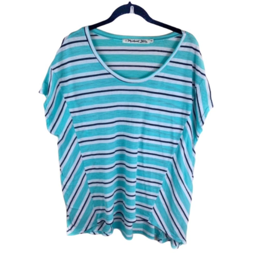 Anthropologie Michael Stars striped basic cozy tee